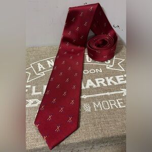 Rooster Brand 100% Silk Golf Club Patterned Tie